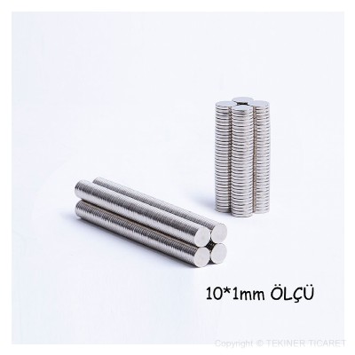 10*1 mm Neodyum Mknats