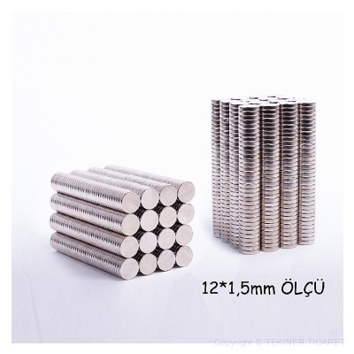 12*1,5 mm Neodyum Mknats