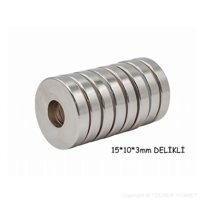 15*10*3 Halka Neodyum Mknats