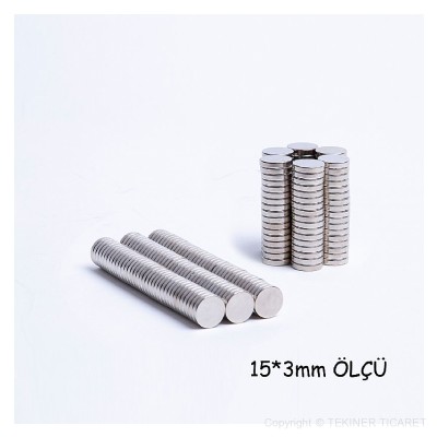 15*3 mm Neodyum Mknats