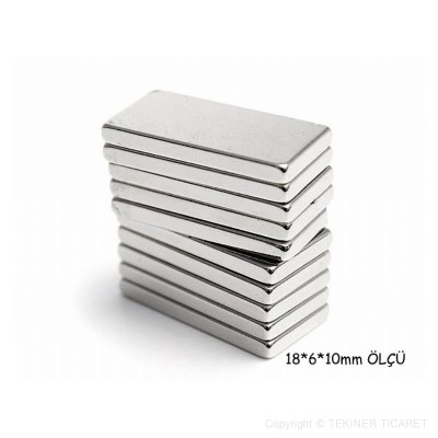 18*6*10 mm Neodyum Mknats