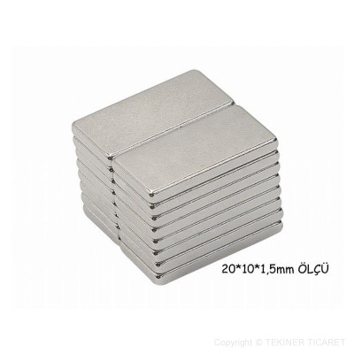 20*10*1,5 mm Neodyum Mknats