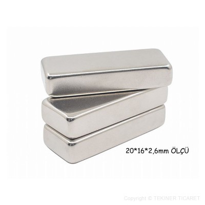 20*16*2,6 mm Neodyum Mknats