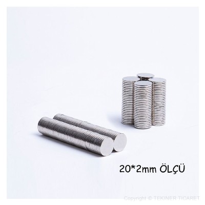20*2 mm Neodyum Magnet