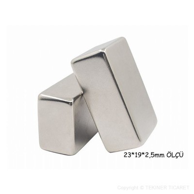 23*19*2,5 mm Neodyum Mknats