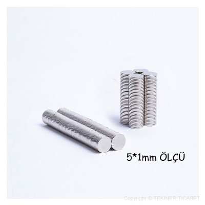 5*1 mm Neodyum Mknats